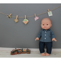 2-delig setje boy winter grijs